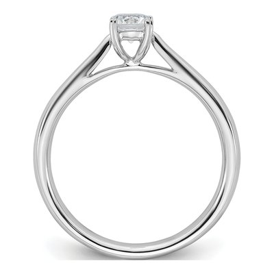 14K White Gold 1/3 ct tw Lab-Grown Diamond Round Solitaire Engagement Ring – view 3