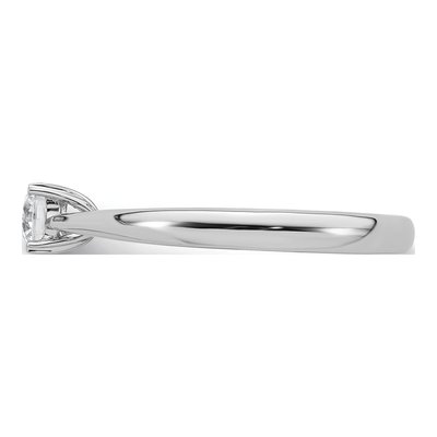 14K White Gold 1/3 ct tw Lab-Grown Diamond Round Solitaire Engagement Ring – view 4