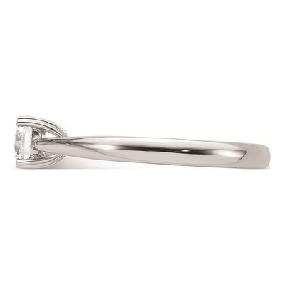 14K White Gold Round Solitaire Engagement Ring Mounting – view 5