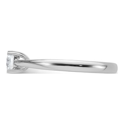 14K White Gold 1/2 ct tw Lab-Grown Diamond Round Solitaire Engagement Ring – view 4