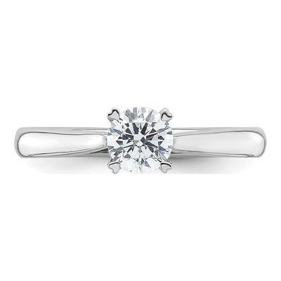 14K White Gold 1/2 ct tw Lab-Grown Diamond Round Solitaire Engagement Ring – view 5