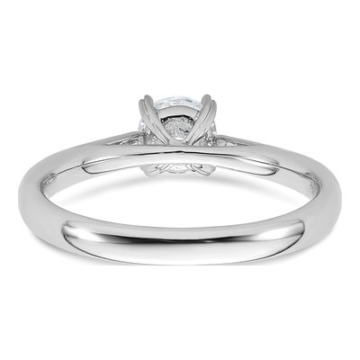 14K White Gold 1/2 ct tw Lab-Grown Diamond Round Solitaire Engagement Ring – view 6