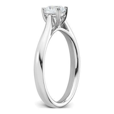14K White Gold 1/2 ct tw Lab-Grown Diamond Round Solitaire Engagement Ring – view 7