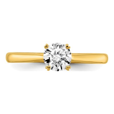 14K Yellow Gold 1/2 ct tw Lab-Grown Diamond Round Solitaire Engagement Ring – view 5