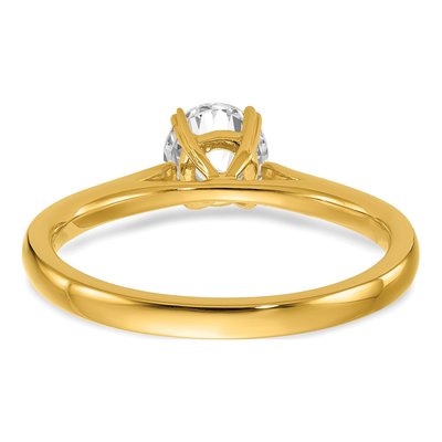 14K Yellow Gold 1/2 ct tw Lab-Grown Diamond Round Solitaire Engagement Ring – view 6