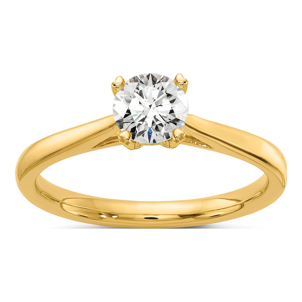 14K Yellow Gold 0.5 Ct Lab Grown Diamond Ring