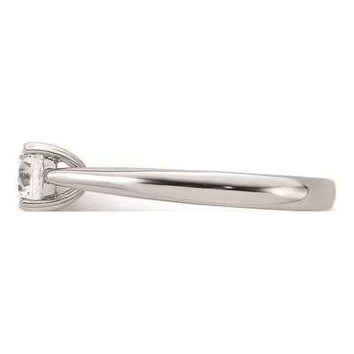 14K White Gold 4-Prong Round Solitaire Engagement Ring Mounting – view 5