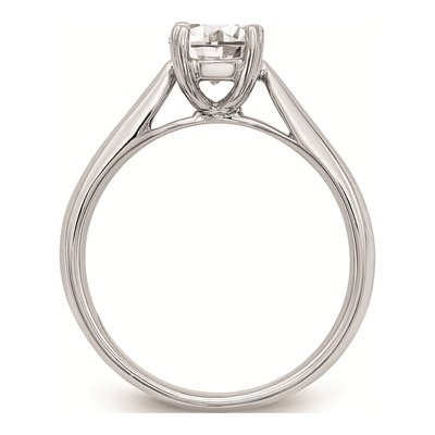 14K White Gold Solitaire Engagement Ring Mounting – view 3