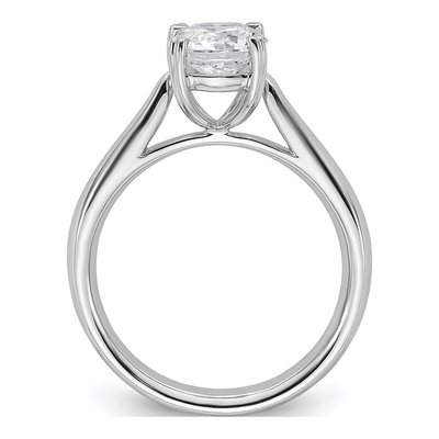 14K White Gold Solitaire Engagement Ring Mounting – view 3