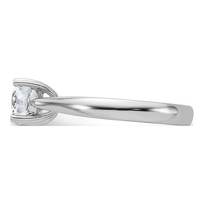 14K White Gold Solitaire Engagement Ring Mounting – view 4