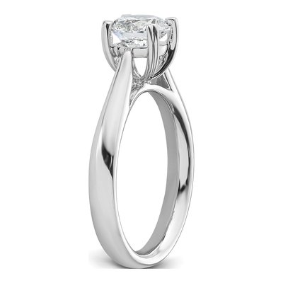 14K White Gold Solitaire Engagement Ring Mounting – view 7