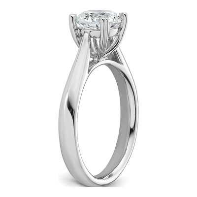 14K White Gold 4-Prong Engagement Ring Mounting – view 7