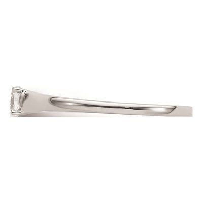 14K White Gold Round Solitaire Engagement Ring Mounting – view 5