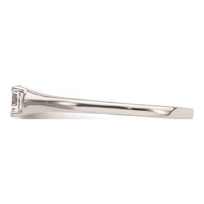 14K White Gold 4-Prong Round Engagement Ring Mounting – view 3