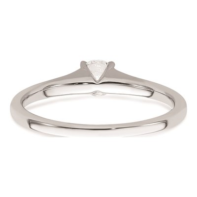 14K White Gold 4-Prong Round Engagement Ring Mounting – view 5