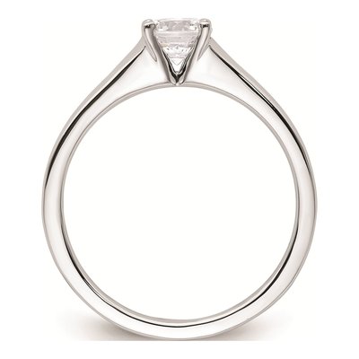 14K White Gold Solitaire Engagement Ring Mounting – view 2