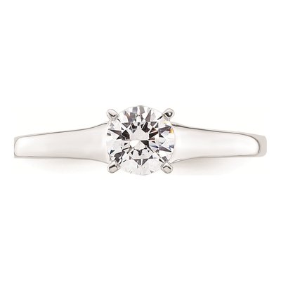 14K White Gold Solitaire Engagement Ring Mounting – view 4