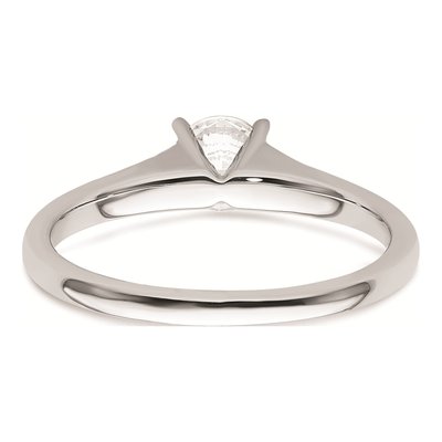 14K White Gold Solitaire Engagement Ring Mounting – view 5
