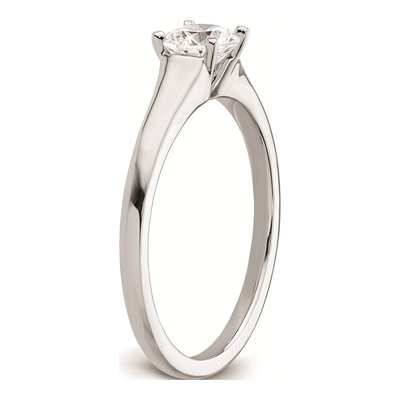 14K White Gold Solitaire Engagement Ring Mounting – view 6