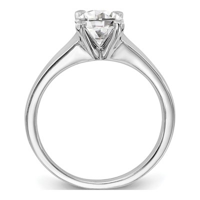 10K White Gold Solitaire Engagement Ring Mounting – view 3