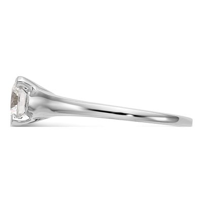 10K White Gold Solitaire Engagement Ring Mounting – view 4