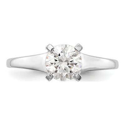 10K White Gold Solitaire Engagement Ring Mounting – view 7
