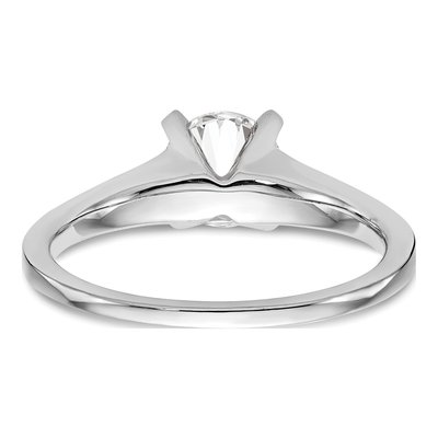 10K White Gold Solitaire Engagement Ring Mounting – view 8