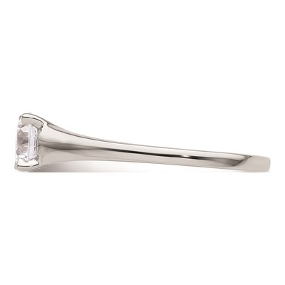 14K White Gold 4-Prong Round Solitaire Engagement Ring Mounting – view 5