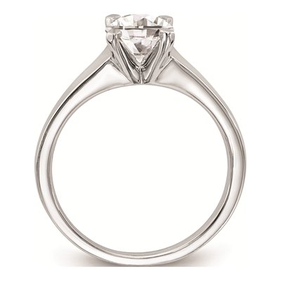 14K White Gold 4-Prong Round Solitaire Engagement Ring Mounting – view 3