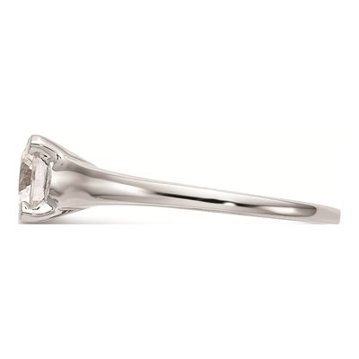 14K White Gold 4-Prong Round Solitaire Engagement Ring Mounting – view 4