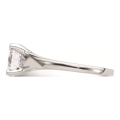 14K White Gold Solitaire Engagement Ring Mounting – view 3