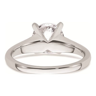 14K White Gold Solitaire Engagement Ring Mounting – view 5