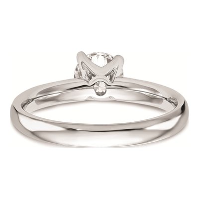 14K White Gold Round Solitaire Engagement Ring Mounting – view 5