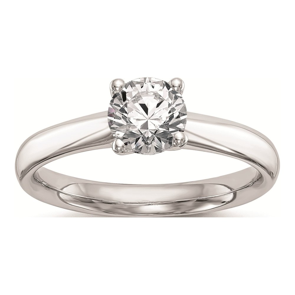 14K White Gold 1ct Round Solitaire Engagement Mounting