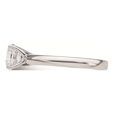 14K White Gold Round Solitaire Engagement Ring Mounting – view 4