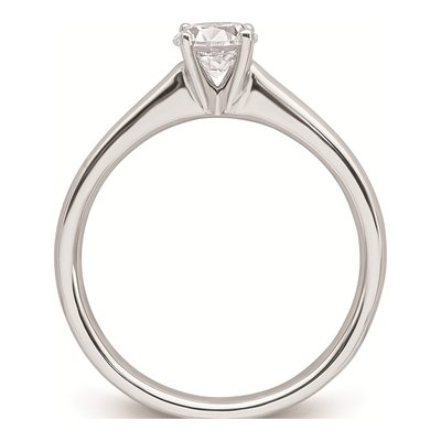 14K White Gold Solitaire Engagement Ring Mounting – view 3