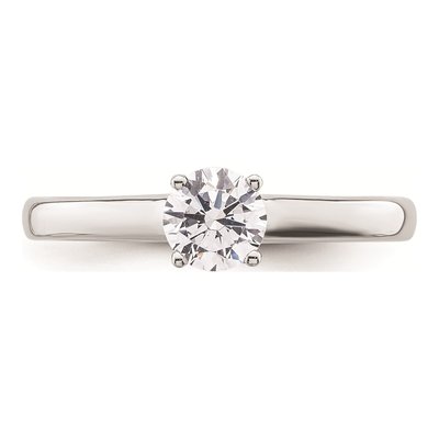 14K White Gold Solitaire Engagement Ring Mounting – view 5