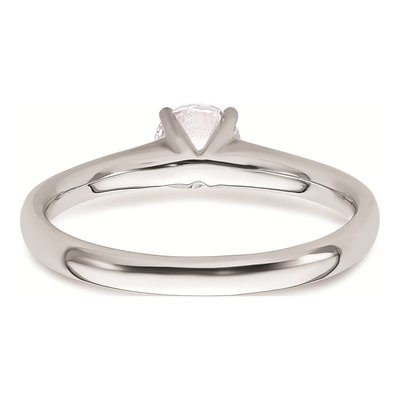 14K White Gold Solitaire Engagement Ring Mounting – view 6