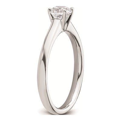 14K White Gold Solitaire Engagement Ring Mounting – view 7