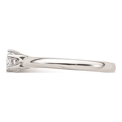 14K White Gold 6-Prong Round Solitaire Engagement Ring Mounting – view 4