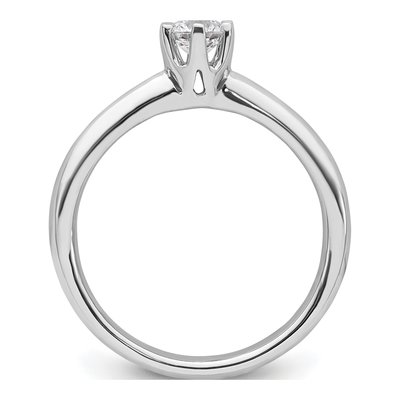 14K White Gold 6-Prong Solitaire Engagement Ring Mounting – view 3