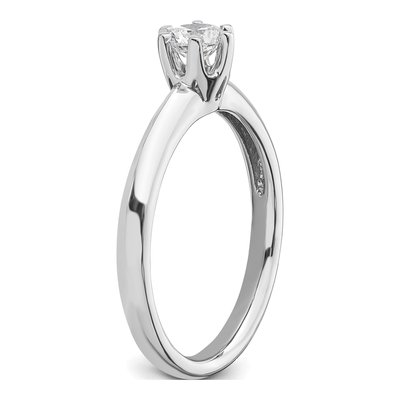 14K White Gold 6-Prong Solitaire Engagement Ring Mounting – view 7