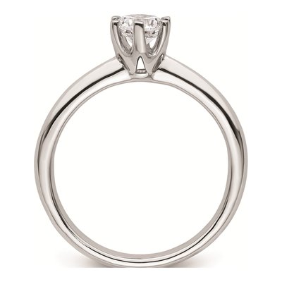 14K White Gold 6-Prong Engagement Ring Mounting – view 3