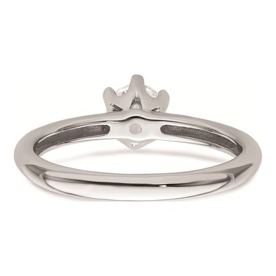 14K White Gold 6-Prong Engagement Ring Mounting – view 6