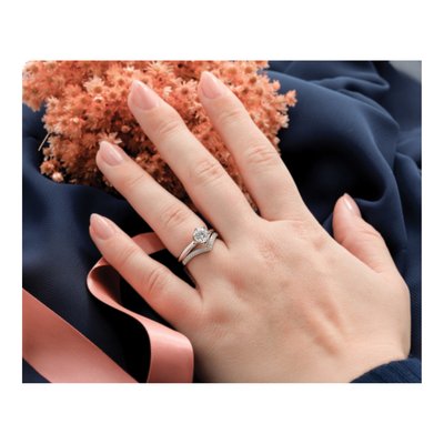 14K White Gold Six-Prong Solitaire Engagement Ring Mounting – view 8