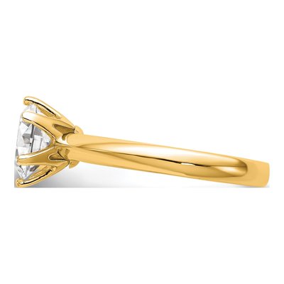 14K Yellow Gold Solitaire Engagement Ring Mounting – view 4