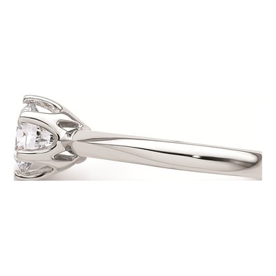 14K White Gold 6-Prong Solitaire Engagement Ring Mounting – view 4