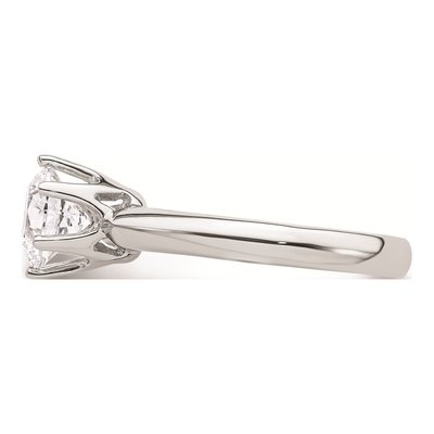 14K White Gold 6-Prong Solitaire Engagement Ring Mounting – view 4