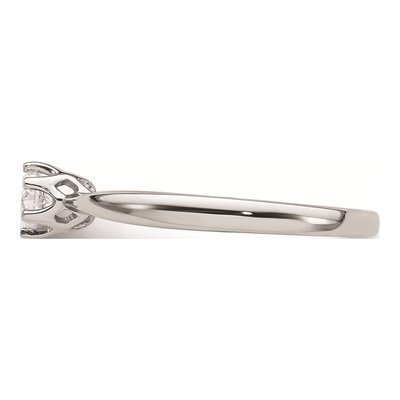14K White Gold Solitaire Engagement Ring Mounting – view 4