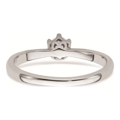 14K White Gold Solitaire Engagement Ring Mounting – view 6